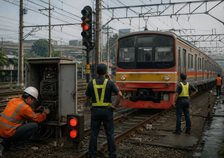 Krl Bogor Jakarta Gangguan Persinyalan