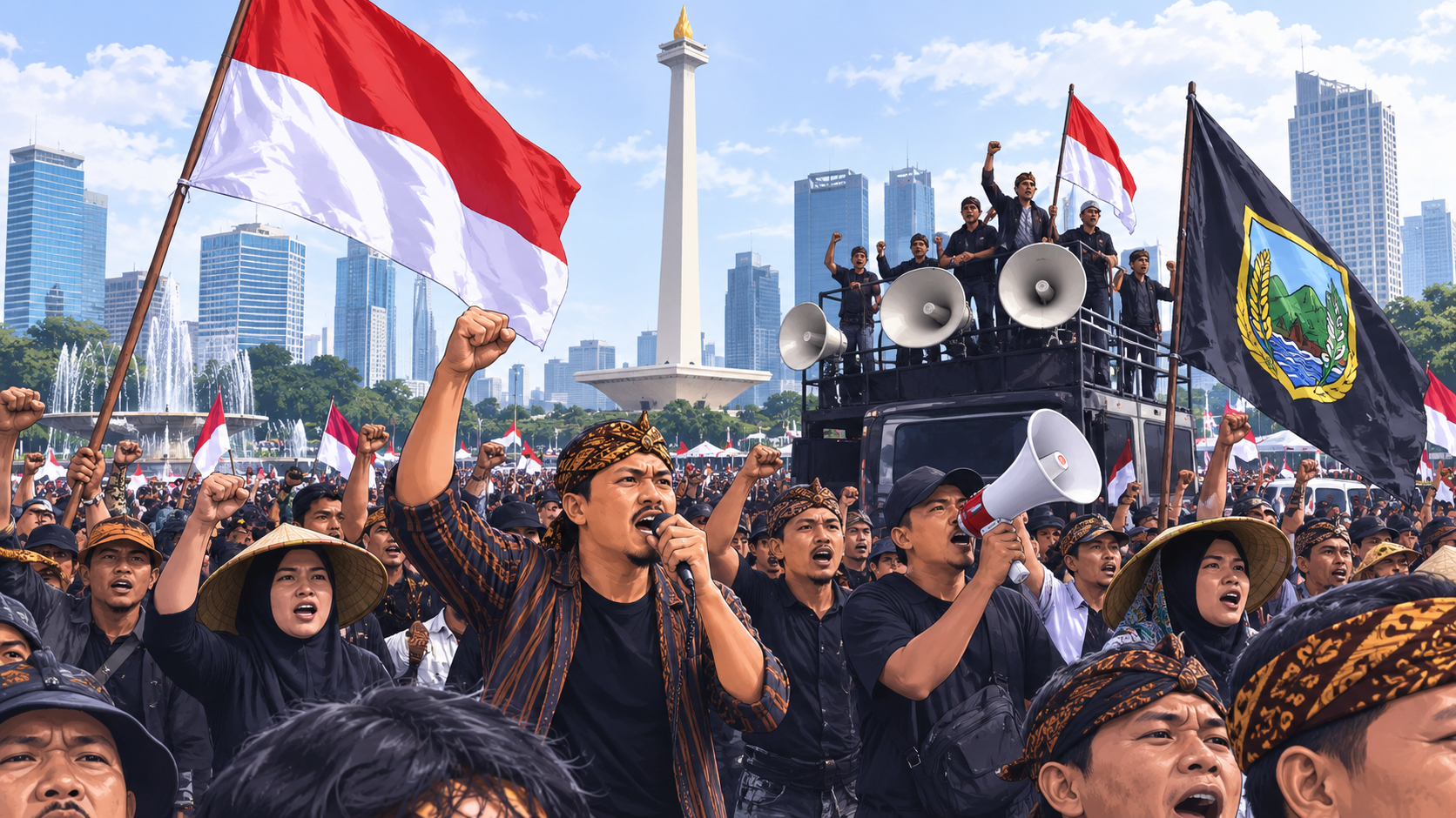 Aliansi Masyarakat Pati Jakarta Demo