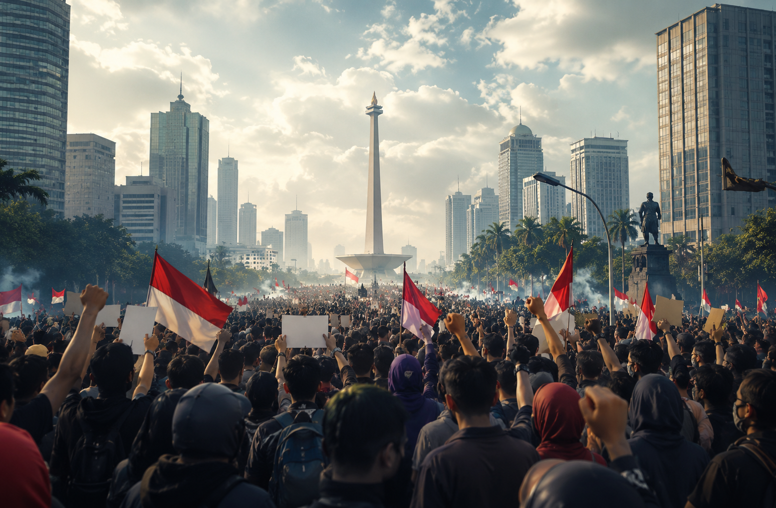 Jakarta Ramai Isu Demo Agustus