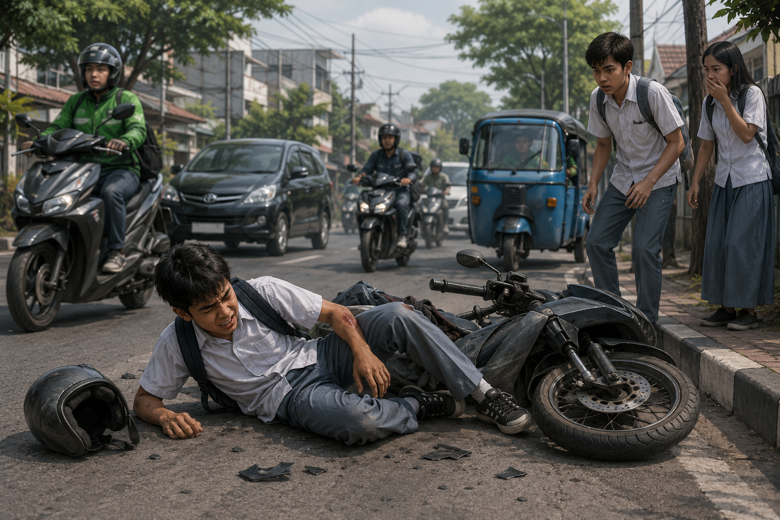 Pelajar Tewas Pasar Kramat Jati
